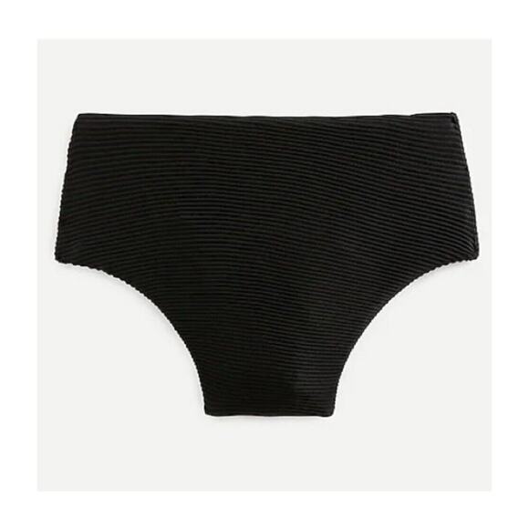 J. Crew High Waist Ribbed Bikini Bottom - Picture 1 of 7